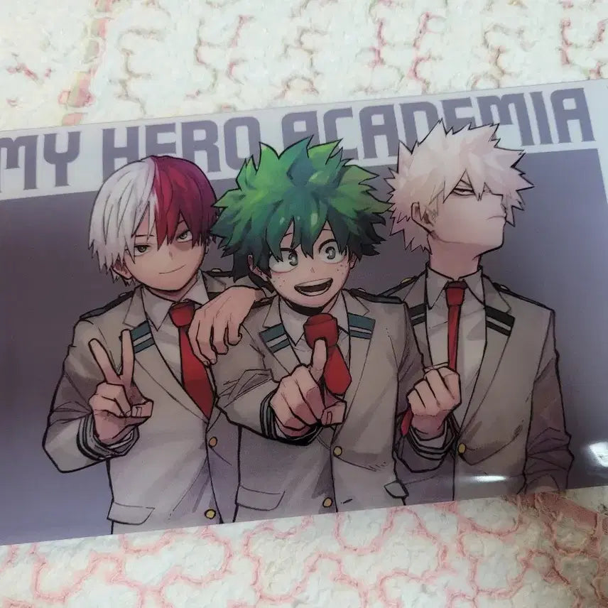 [BUNJANG] My Hero Academia Original Art Exhibition Clear Case Postcard 8-Piece Set / 히로아카 원화전 클리어케이스 엽서 8장 세트 미도리야 바쿠고 쇼토 나의히어로아카데미아 나히아