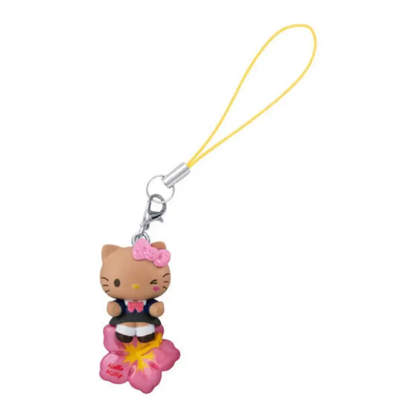 [BUNJANG] Sanrio Heisei Gal Tanning Kitty Strap Keychain / 산리오 헤이세이 갸루 키링 가챠 태닝키티