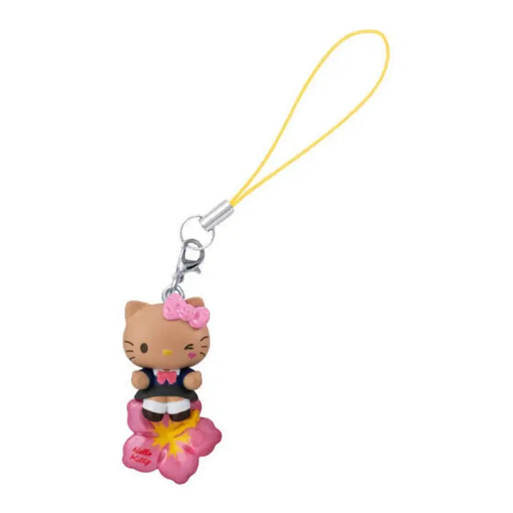 [BUNJANG] Sanrio Heisei Gal Tanning Kitty Strap Keychain / 산리오 헤이세이 갸루 키링 가챠 태닝키티