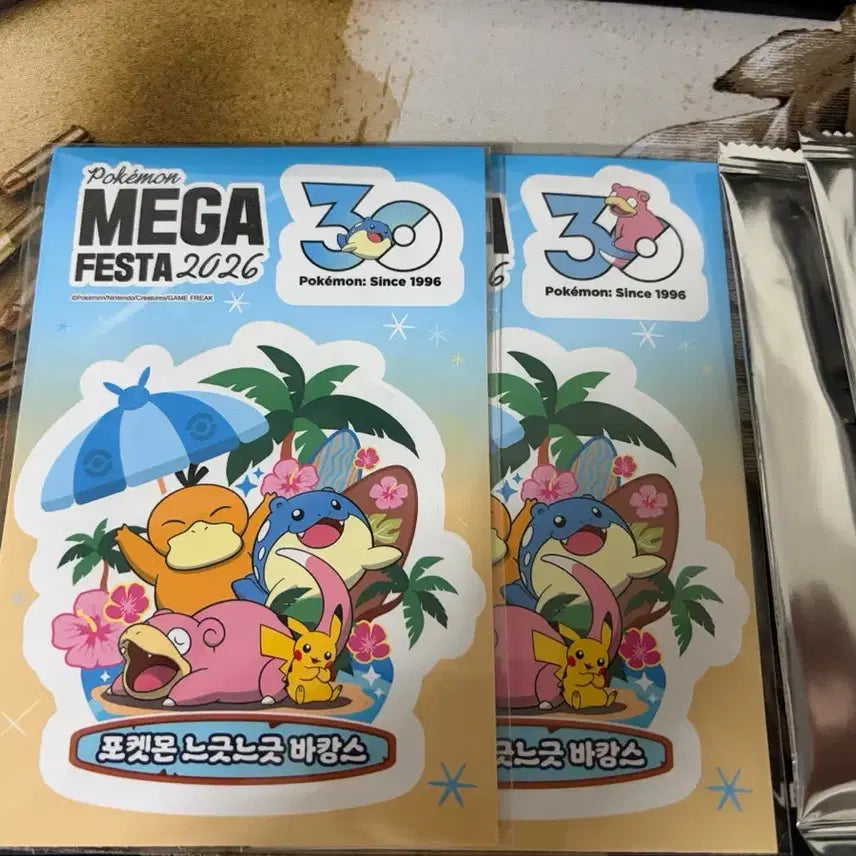 [BUNJANG] Pokemon 30th Anniversary Random Sticker Pack + Bonus Sticker / 포켓몬 30주년 랜덤 스티커 팩 + 특전