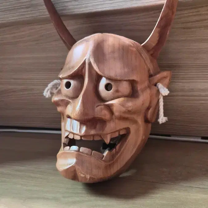 [BUNJANG] Wooden Hahyo Mask for Display / 한냐 가면