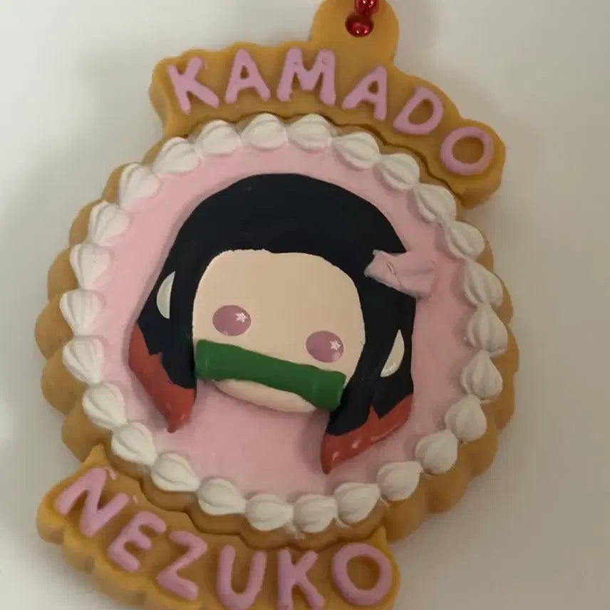 [BUNJANG] Demon Slayer Nezuko Cookie Keychain / 귀멸의칼날 네즈코 쿠키 키링