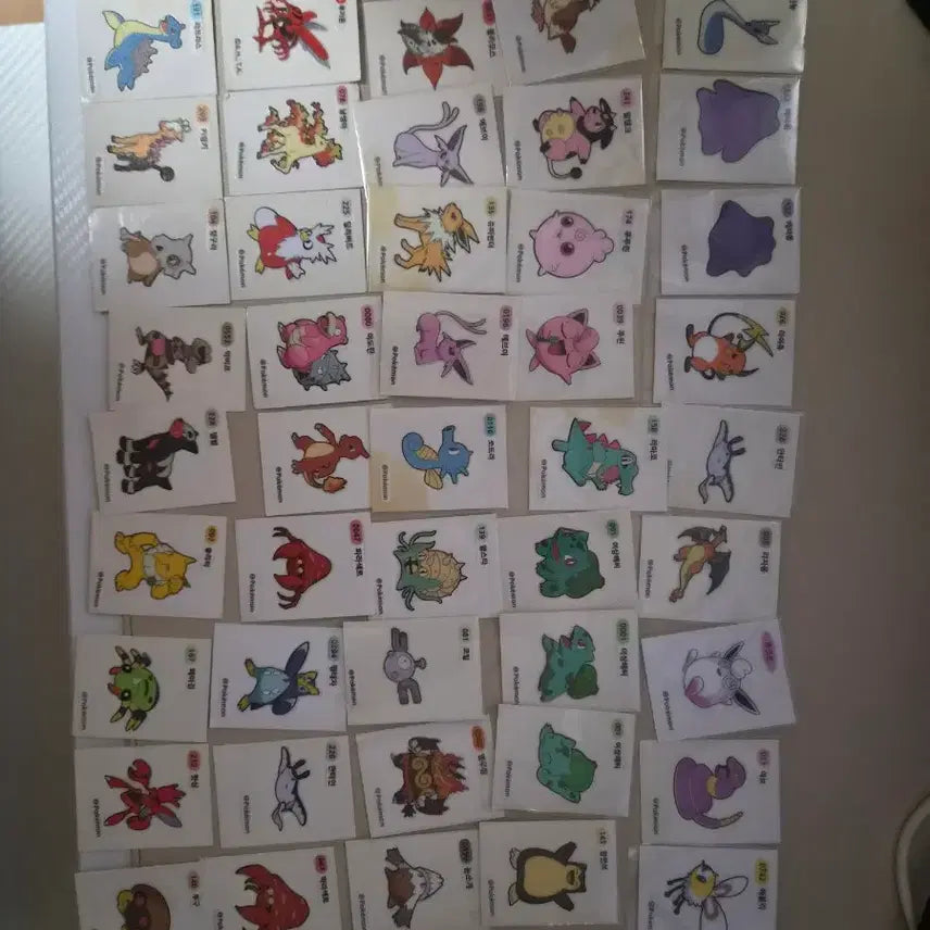 [BUNJANG] Pokemon Stickers Bundle / 포켓몬 띠부씰 팔아요