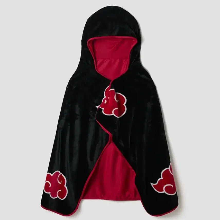 [BUNJANG] SPAO Naruto Akatsuki Collaboration Hooded Cloak Blanket (Sealed) / 미개봉 나루토 스파오 아카츠키 후드 망토 담요 양도 판매 콜라보