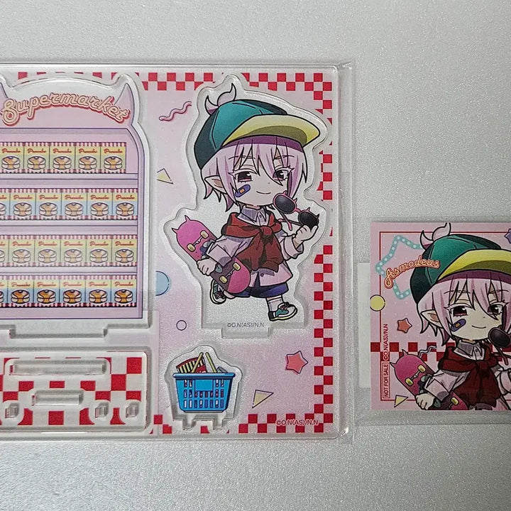 [BUNJANG] Welcome to Demon School! Iruma-kun Asmodeus Alice Marukuji Acrylic Stand &amp; Sticker Set / 악마에 입문했습니다 이루마군 악입문 아스모데우스 아리스 마루쿠지 아크릴