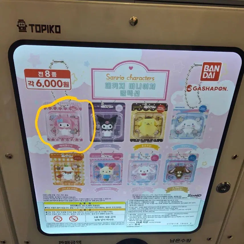 [BUNJANG] Sanrio Characters Package Miniature Collection My Melody Gacha / 산리오 캐릭터즈 패키지 미니어처 컬렉션 마이멜로디 가챠