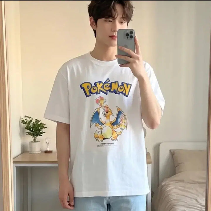 [BUNJANG] Uniqlo Pokemon Charizard T-Shirt (M) / 유니클로 포켓몬 리자몽 티셔츠 M