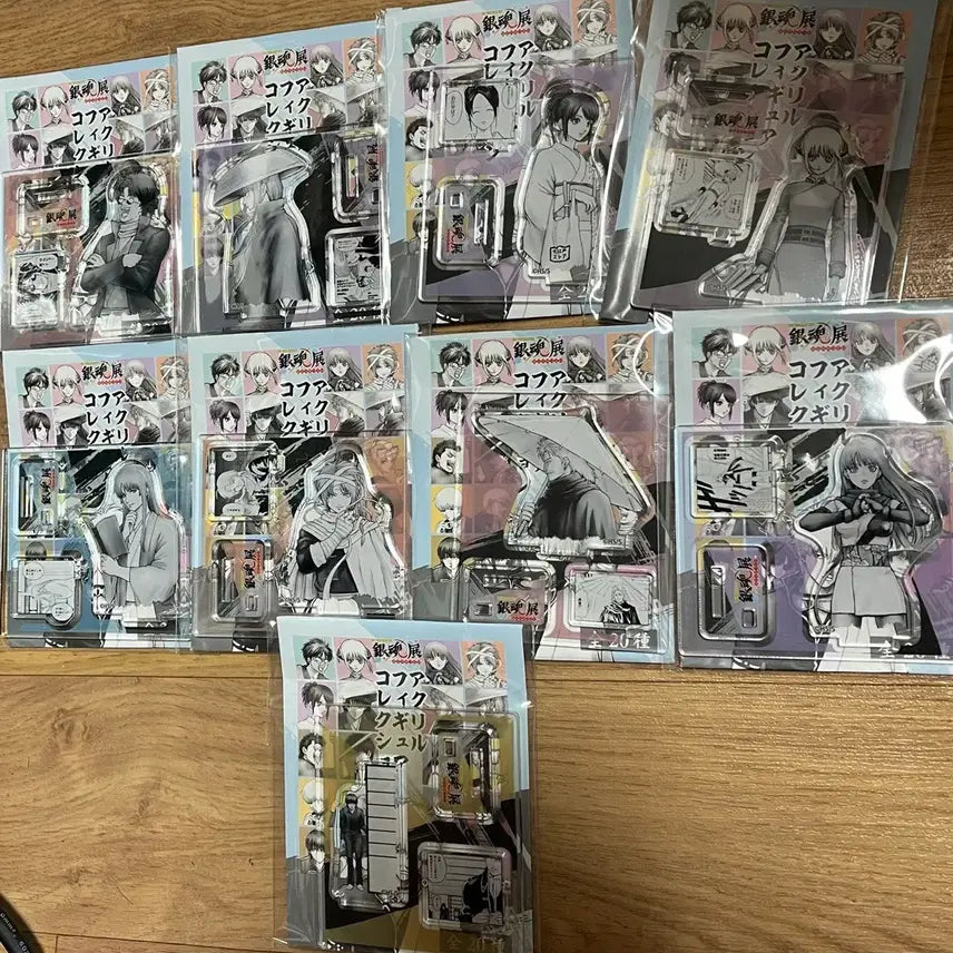 [BUNJANG] Gintama Original Art Exhibition Figure Acrylic Stands Set / 은혼 원화전 피겨아크릴 9종 일괄판매