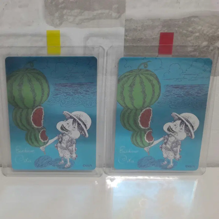 [BUNJANG] One Piece 2026 Natsukomi Ichiro Oda Illustration Luffy Watermelon Card / [4시까지만 할인/마감임박1개남음] 2026 나츠코미 원피스 오다 에이치로 일러스트 루피 수박 카드 판매
