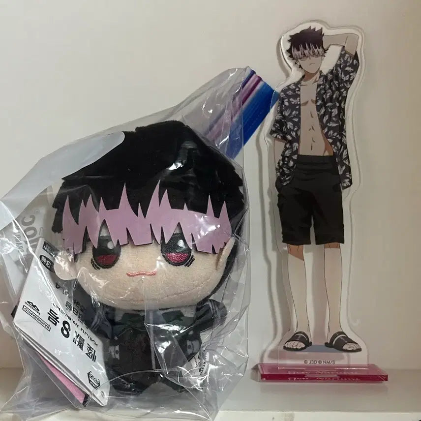 [BUNJANG] Kaiju No. 8 Narumi Gen Chibi Plush + Acrylic + Bonus Figures Bundle Set / 일괄)괴수8호 나루미겐 치비누이+아크릴+덤 키코루 피규어 나루미 오네무탄