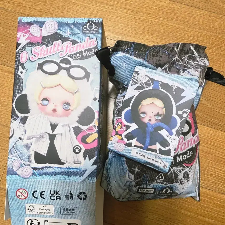 [BUNJANG] Pop Mart Skullypanda Off Mode - Low Battery Figure (Sealed Pouch) / [ 팝마트 정품/파우치미개봉 ] 스컬판다 Off 모드 - Low Battery