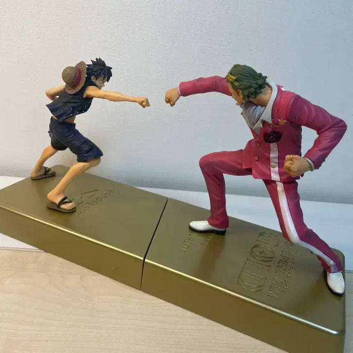 [BUNJANG] Banpresto One Piece Film Gold DXF Manhood 2 Luffy &amp; Gild Tesoro Figure Set / 원피스 필름 골드 DXF Manhood 2 루피 테조로 2종 세트 반프레스토