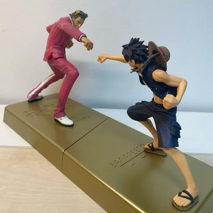 [BUNJANG] Banpresto One Piece Film Gold DXF Manhood 2 Luffy &amp; Gild Tesoro Figure Set / 원피스 필름 골드 DXF Manhood 2 루피 테조로 2종 세트 반프레스토