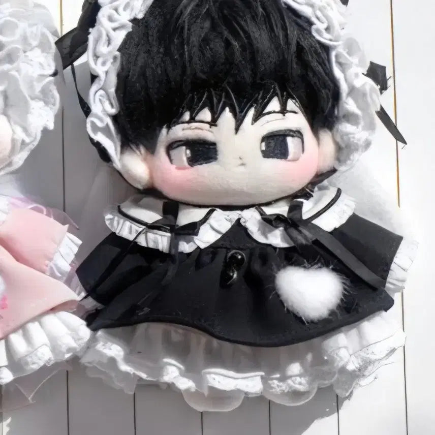 [BUNJANG] 10cm Plush Clothing Black / 10cm 우블 플르슈 블랙 / 인형옷