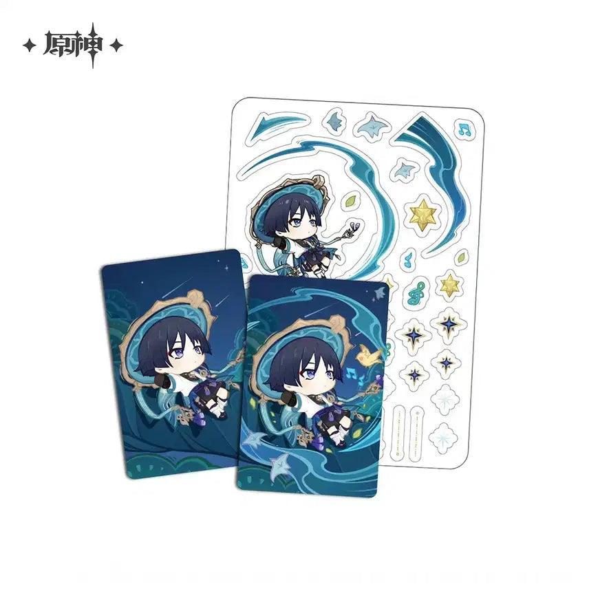 [BUNJANG] Genshin Impact Wanderer Starry Letter Photocard &amp; Sticker Set / 원신 방랑자 별빛의 편지 포토 카드 &amp; 스티커 세트