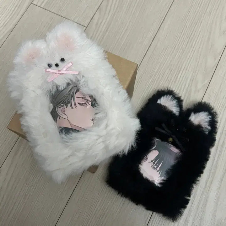 [BUNJANG] Fur Cat Photocard Holder / 퍼 고양이 포카 홀더