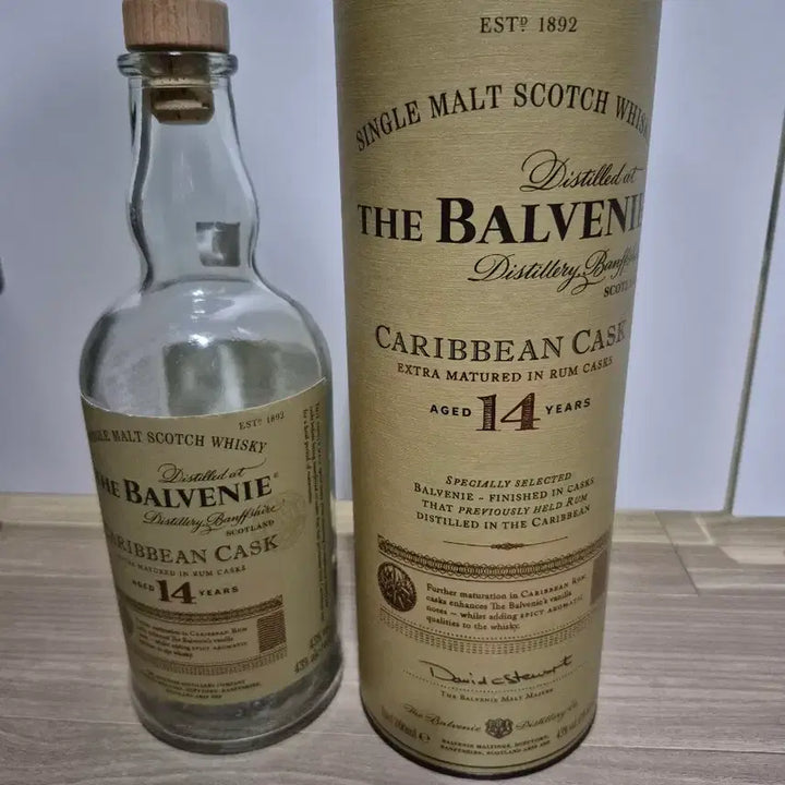[BUNJANG] The Balvenie 14 Year Old Caribbean Cask Single Malt Scotch Whisky Empty Bottle / 발베니 14년 캐리비안 캐스크 위스키
