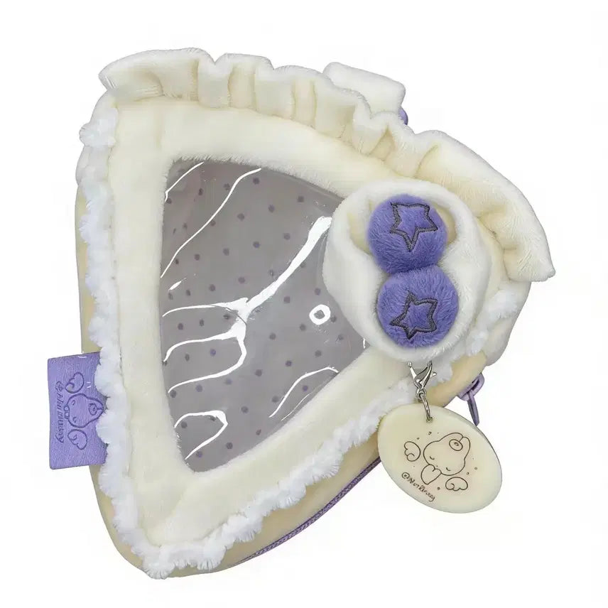 [BUNJANG] Notbunny Triangle Cake Pouch 10cm Plush Case / notbunny 삼각 케이크 파우치 10cm 인형 누이 속성 솜 케이스
