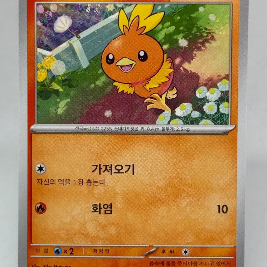 [BUNJANG] Pokemon Card Korean Blaziken Normal Card [sv10 018/098] / 포켓몬카드 한글판 아차모 일반카드 [sv10 018/098]