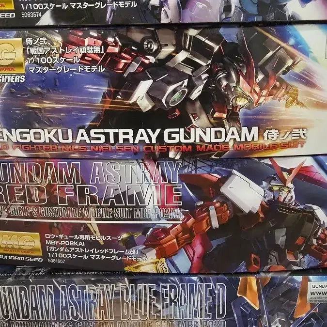 [BUNJANG] Master Grade Astray Red Frame / Blue Frame 4 Types Model Kit / MG아스트레이 레드 프레임/블루 프레임 4종