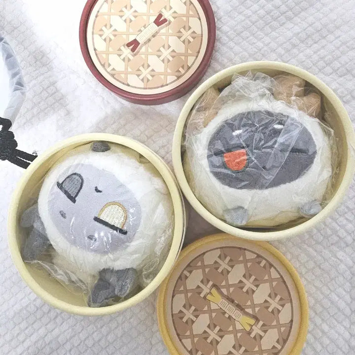 [BUNJANG] Arknights Wang &amp; Chongyue Dumpling Plush Set Bundle (Unused) / 명일방주 왕,총웨 만두 버블 세트 일괄(미사용)