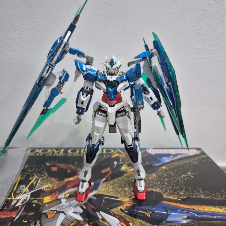 [BUNJANG] RG 00 Qant Gundam Full Saber Overcoat Painted Model / RG 더블오 엑시아 퀀터 풀세이버 오버코팅 도색작