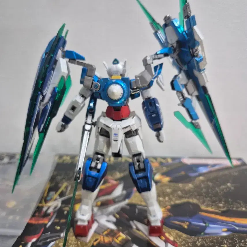 [BUNJANG] RG 00 Qant Gundam Full Saber Overcoat Painted Model / RG 더블오 엑시아 퀀터 풀세이버 오버코팅 도색작