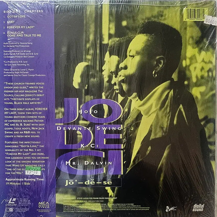 [BUNJANG] Jodeci Diary of a Mad Band Laserdisc / 조데시 Jodeci - Diary of a Mad Band LD