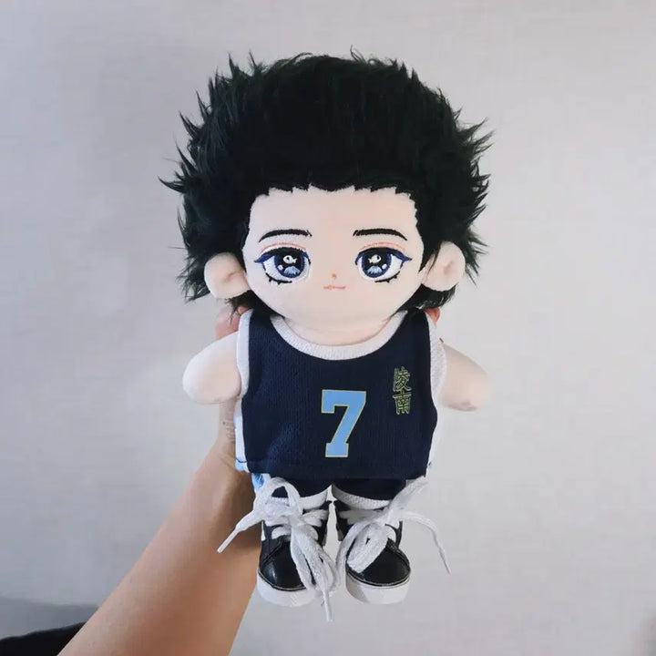 [BUNJANG] Sendo Yoon Hyup 20cm Plush Doll Slam Dunk / 센도 윤대협 솜인형+의상 2셋 슬램덩크