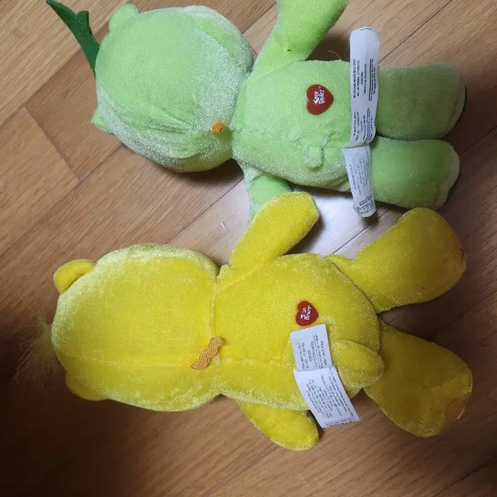 [BUNJANG] Care Bears Sunshine Bear / Together Bear 2-Set Vintage Plush / 케어베어 인형 2개 세트 썬샤인베어/투게더베어 빈티지