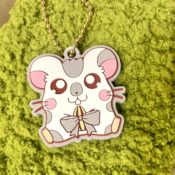 [BUNJANG] Hamtaro Yamyami Rubber Keychain / 방가방가 햄토리 얌얌이 고무 키링