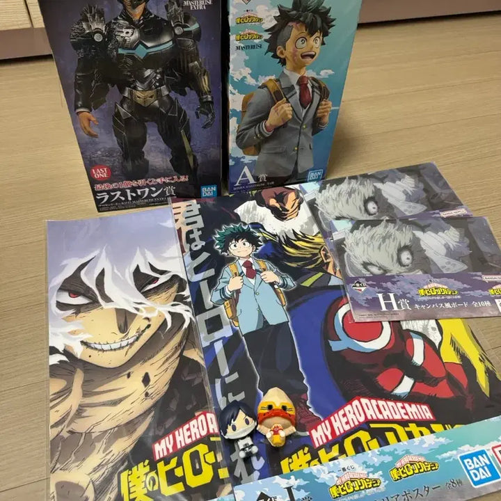[BUNJANG] Ichiban Kuji My Hero Academia Izuku Midoriya (A Prize) &amp; All Might (Last One Prize) Armored Figure Set / 제일복권 히로아카 피규어 (A상 미도리야 + 라원 아머드 올마이트)