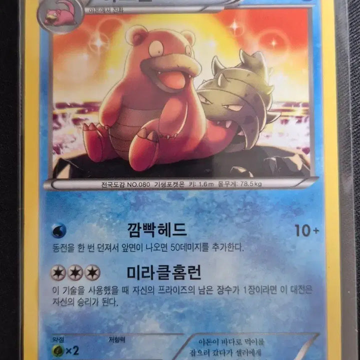 [BUNJANG] Pokemon Card Slowbro Sky Splendor 014/080 / XY시리즈 포켓몬 카드 야도란 천공의 분노 014/080
