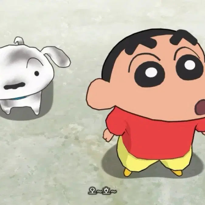 [BUNJANG] Crayon Shin-chan Snow White Dog Medium Plush / (최저가)짱구 탄광마을의 흰둥이 중형 인형