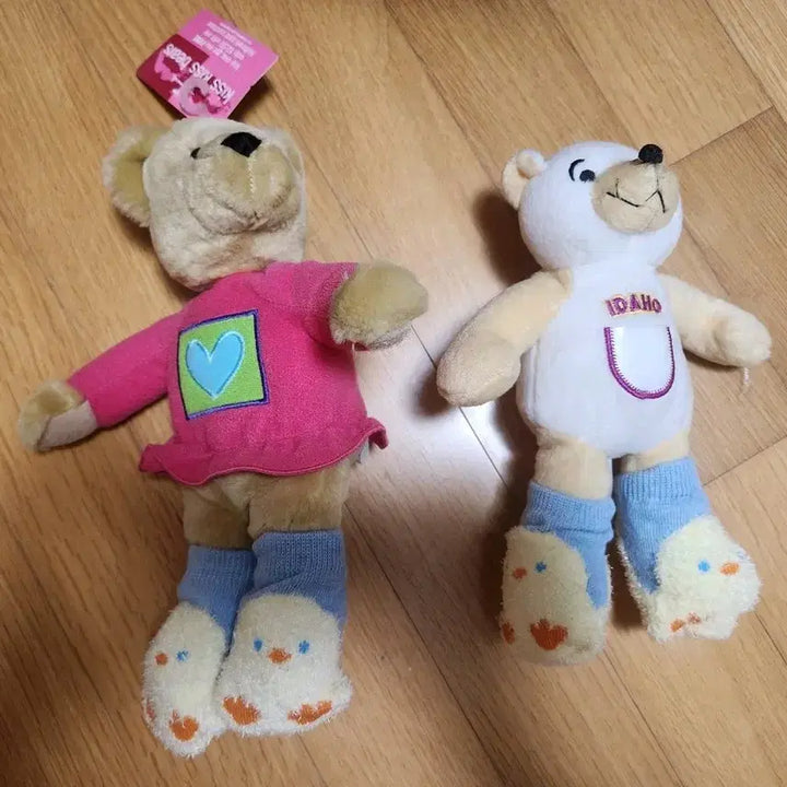 [BUNJANG] Vintage Bear Plush Set (2 pcs) / 곰돌이 인형 2개 세트 빈티지