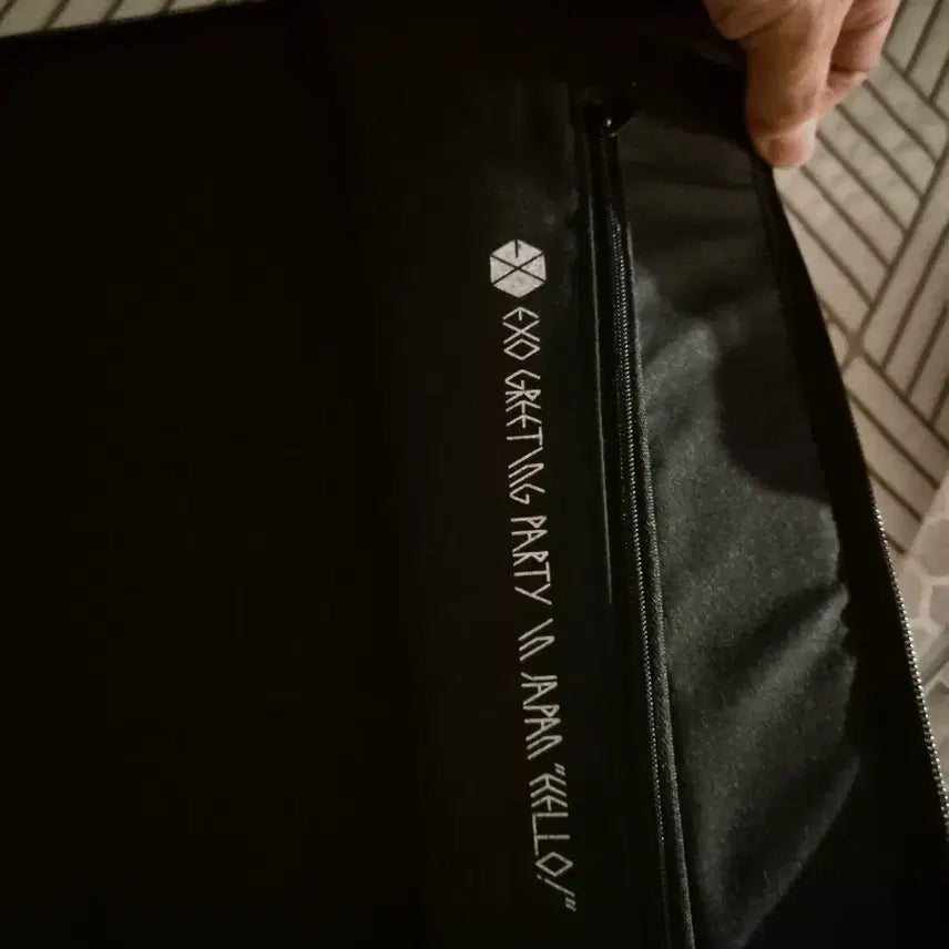 [BUNJANG] EXO Silver Hologram Big Pouch Bag / EXO 은색 홀로그램 빅파우치가방
