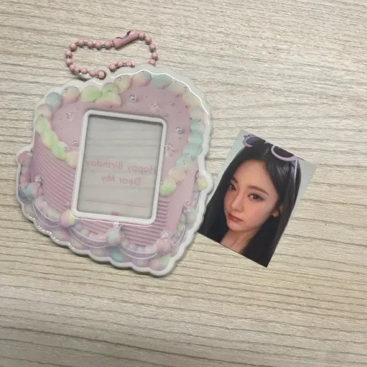 [BUNJANG] Ningning Birthday Cake Photocard, Proof Photo, Keyring / 닝닝 birthday cake 포카 증명사진 키링