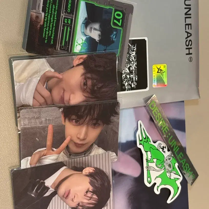 [BUNJANG] ENHYPEN Sunoo Desire Unleashed Engine Ver. Full Set + Weverse Ver. Photocard / 엔하이픈 선우 디자이어 언리쉬 엔진반 풀세트 + 위버스반 포카