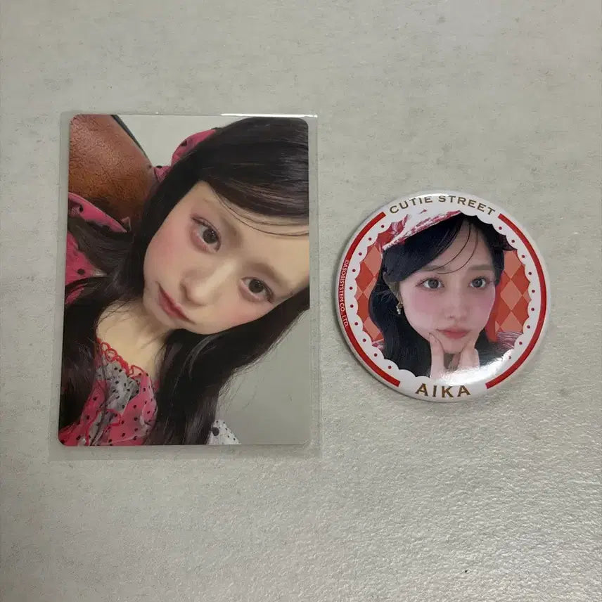 [BUNJANG] Cutestreet Q-Story Aika Trading Card &amp; Can Badge Bundle Set / 큐티스트리트 큐스토 사노 아이카 트레카, 캔뱃지
