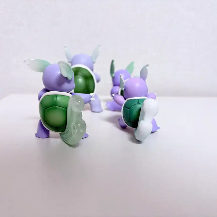 [BUNJANG] Shiny Blastoise 4-Figure Set Resin Statue / 이로치 어니부기 레진 피규어 4종 세트