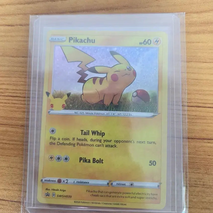 [BUNJANG] Pokemon TCG 25th Anniversary Pikachu North American Promo Card / 포켓몬카드 25주년 피카츄 북미 프로모