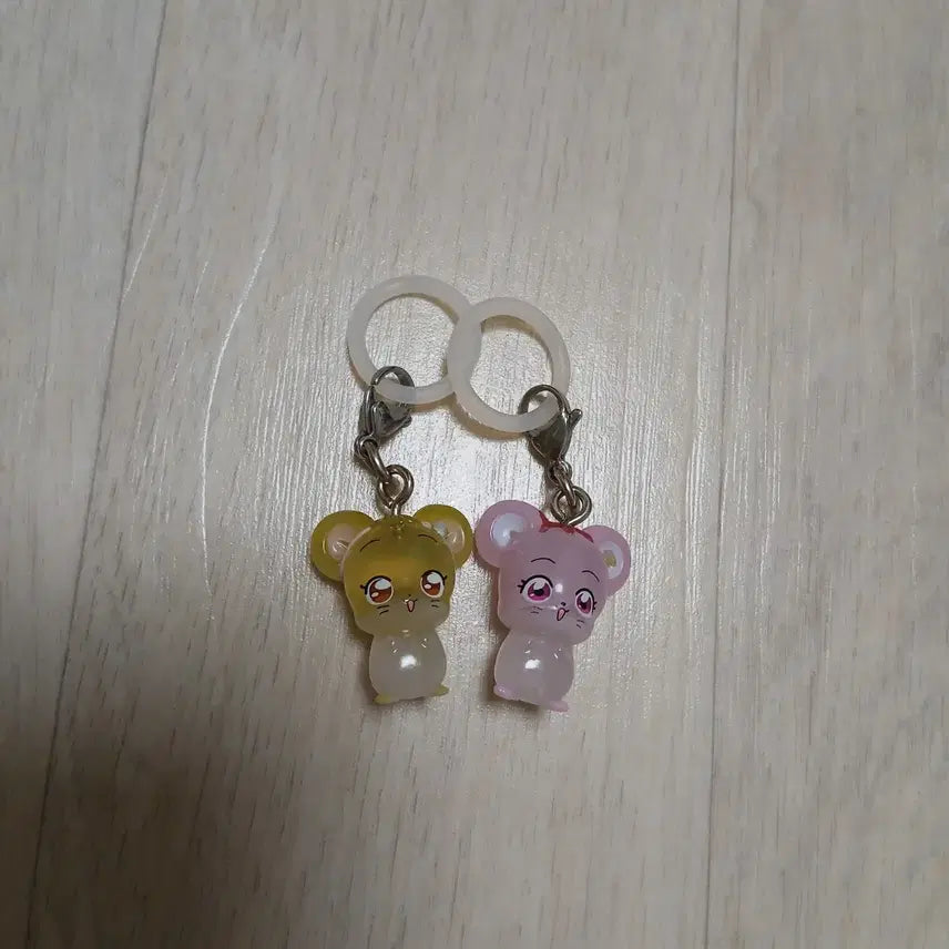 [BUNJANG] Ojamajo Doremi Hana Meshi Hamster Charm Gacha Figure Set / 꼬마 마법사 레미 하나 메지루시 햄스터 키링 가챠 피규어