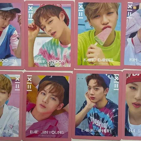 [BUNJANG] Wanna One Energetic Pink Version Photocard Bundle (Park Ji Hoon) / 워너원 에너제틱 핑크 버전 포카 일괄(박지훈)