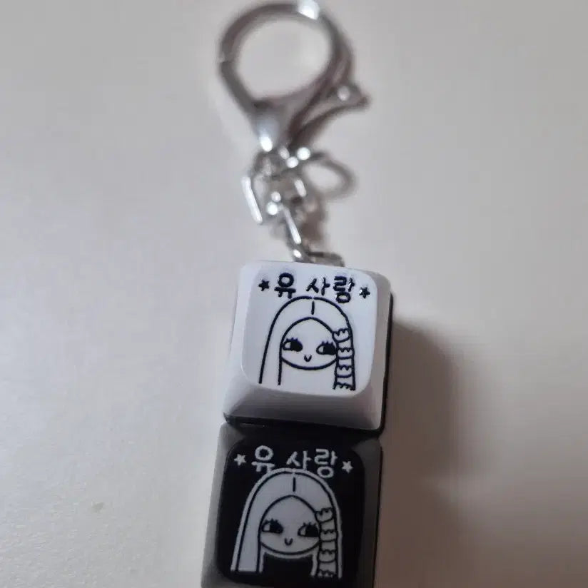 [BUNJANG] IZNA Yujin France Louvre Baguette 2-Keycap Keyring / 원가이하) izna 유사랑 프랑스루브르바게트 팝업 2구 키캡 키링
