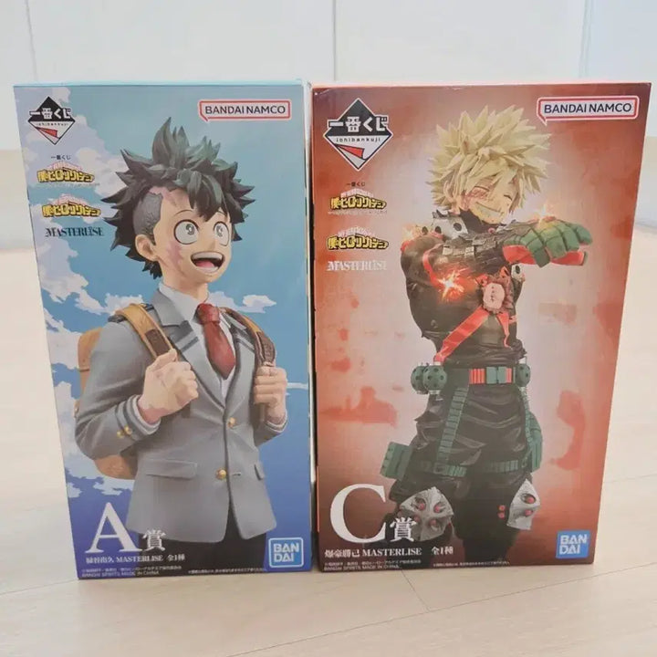 [BUNJANG] My Hero Academia Ichiban Kuji Izuku Midoriya A Prize &amp; Katsuki Bakugo C Prize Figures Bundle Set (Sealed) / 미개봉 일괄) 나히아 쿠지 바쿠고 c상 미도리야 a상 피규어 히로아카 제일복권