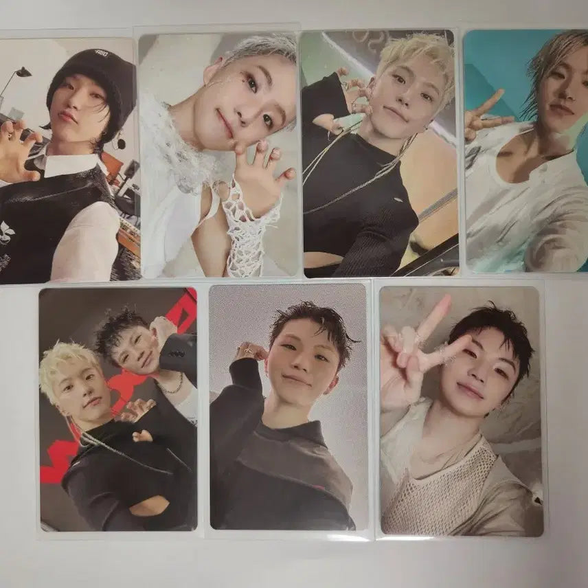 [BUNJANG] SEVENTEEN HOSHI WOOZI Photocard Bundle Set (7 Photocards) / 세븐틴 호시 우지 포토카드 7장 앨포 특전 포카 일괄
