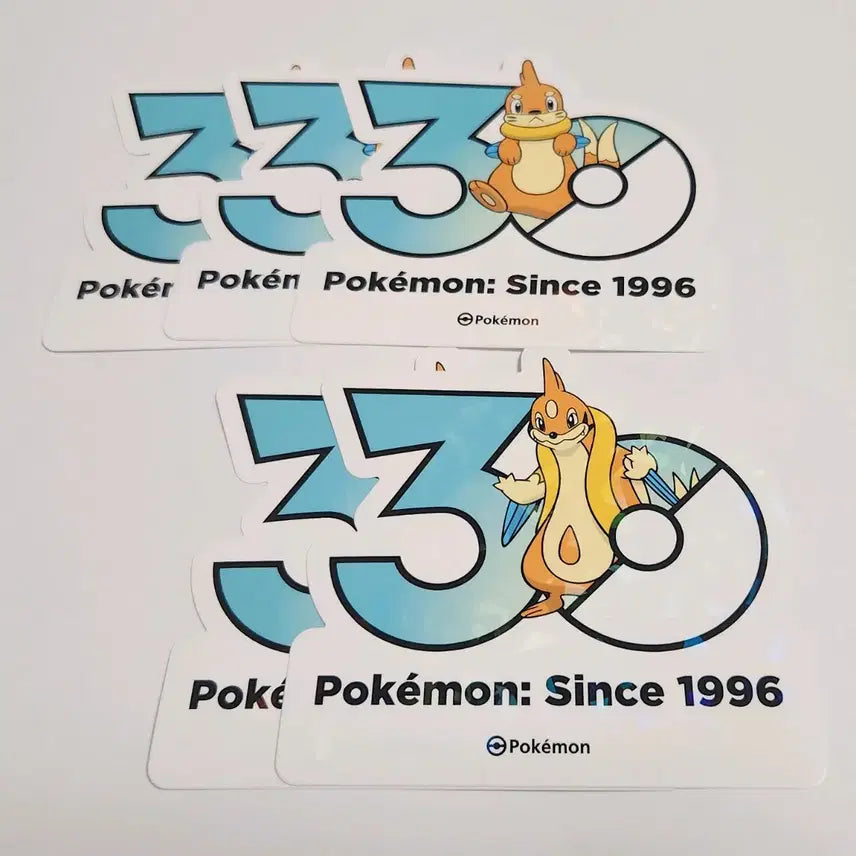 [BUNJANG] Pokemon 30th Anniversary Vigoroth &amp; Floatzel Sticker Set / 포켓몬스터 30주년 팝업 스티커 브이젤 플로젤