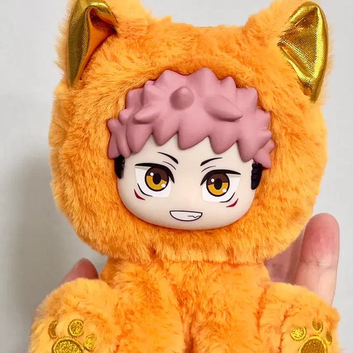 [BUNJANG] Jujutsu Kaisen Yuji Itadori Cat Ear Sitting Party Acrylic Stand (Sealed) / 현물 미개봉, 실사 소장품) 주술회전 주부부 캣이어 시팅 파티 이타도리 유지