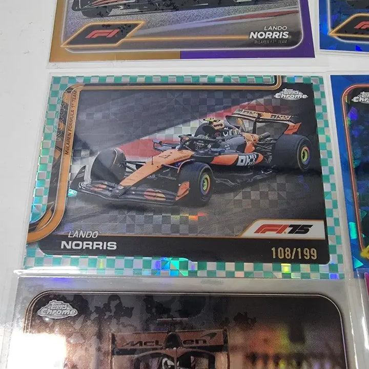 [BUNJANG] Topps Chrome Lot - 17 Cards / 탑스 크롬 topps chrome 차량 팀 로고 17장 일괄