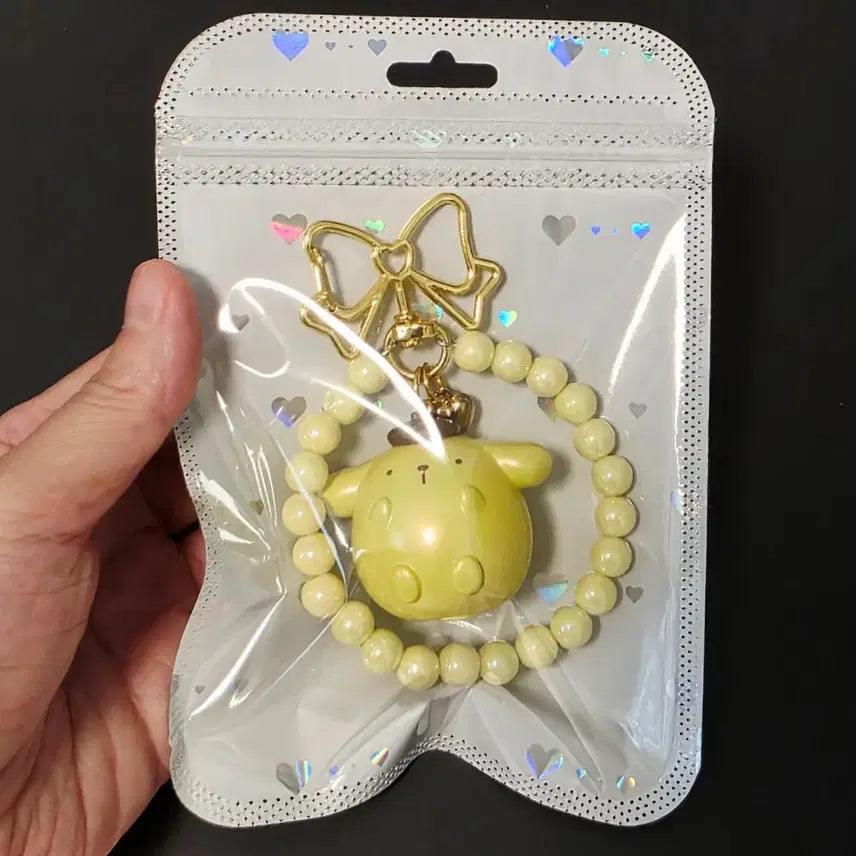 [BUNJANG] Pompompurin Pearl Fat Figure Keyring / 폼폼푸린 펄 뚱 피규어 키링